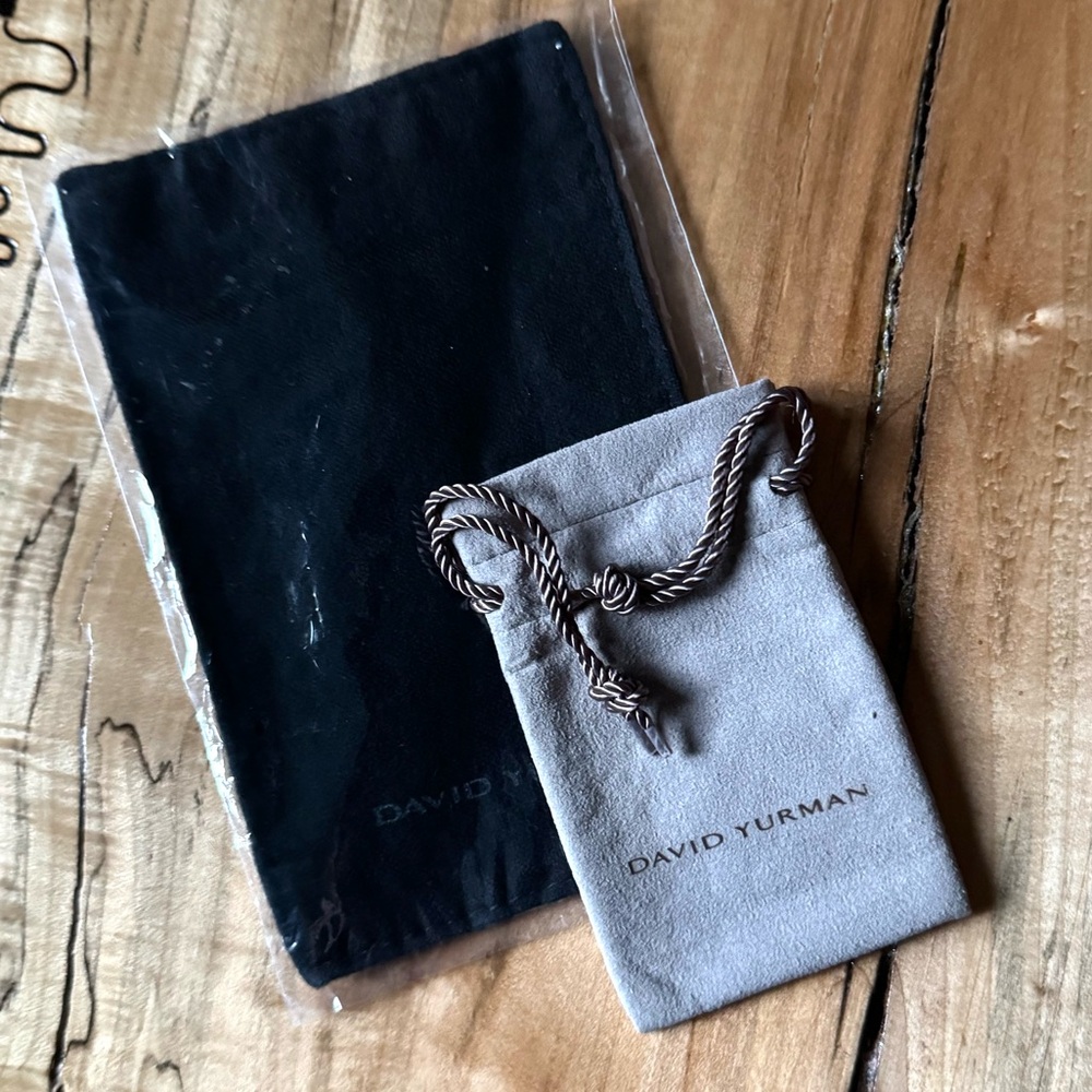 David Yurman NIP Polishing Cloths & Drawstring Jewelry Pouch